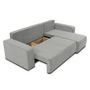Voir la diapositive 2 : BEST MOBILIER Artemisa - canapé d'angle réversible 4 places - convertible avec coffre - en velours côtelé