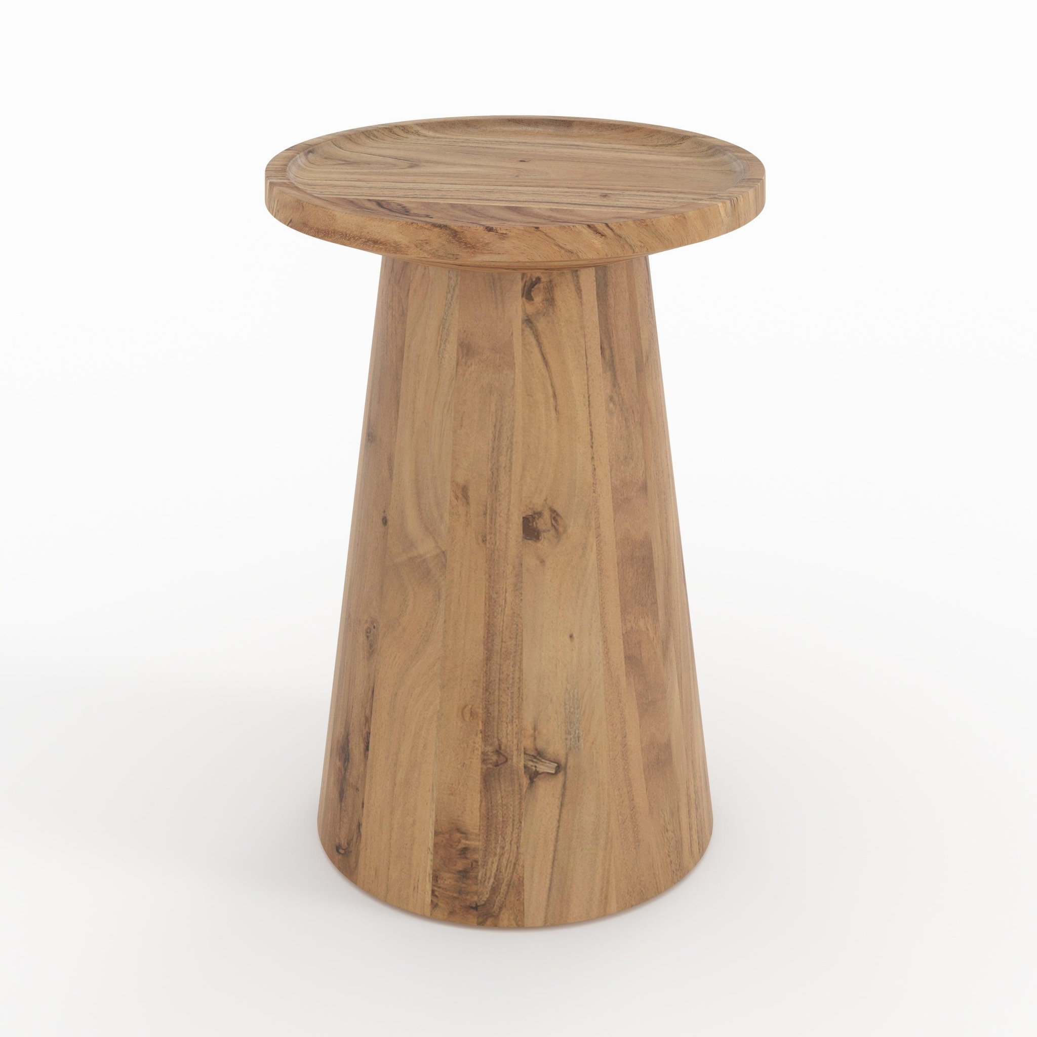 MAISON PAVANE Table d'appoint en bois massif d'acacia-Capucine