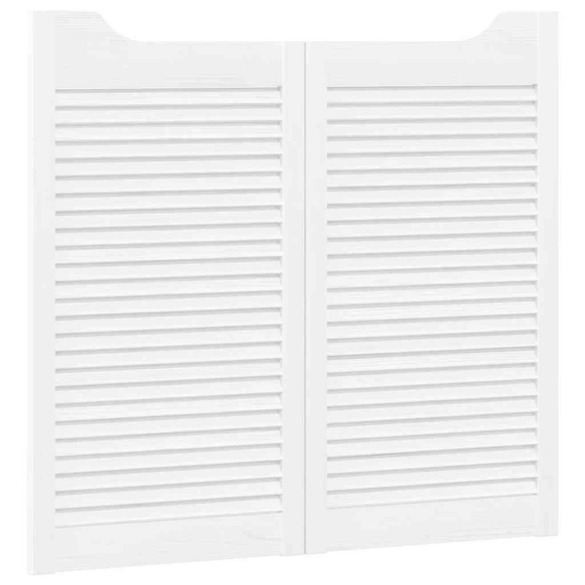 VIDAXL Portes battantes a persiennes 1 paire blanc 90x80 cm