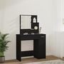 Voir la diapositive 4 : VIDAXL Coiffeuse avec LED noir 86,5x35x136 cm