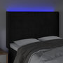 Voir la diapositive 4 : VIDAXL Tete de lit a LED Noir 147x16x118/128 cm Velours