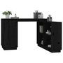 Voir la diapositive 4 : VIDAXL Bureau Noir 110x50x75 cm Bois massif de pin