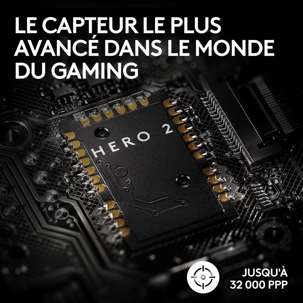 Logitech Souris Gamer Sans Fil G PRO X SUPERLIGHT 2 LIGHTSPEED Blanc