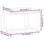 Voir la diapositive 6 : VIDAXL Repose-pied Jaune fonce 51x41x40 cm Tissu