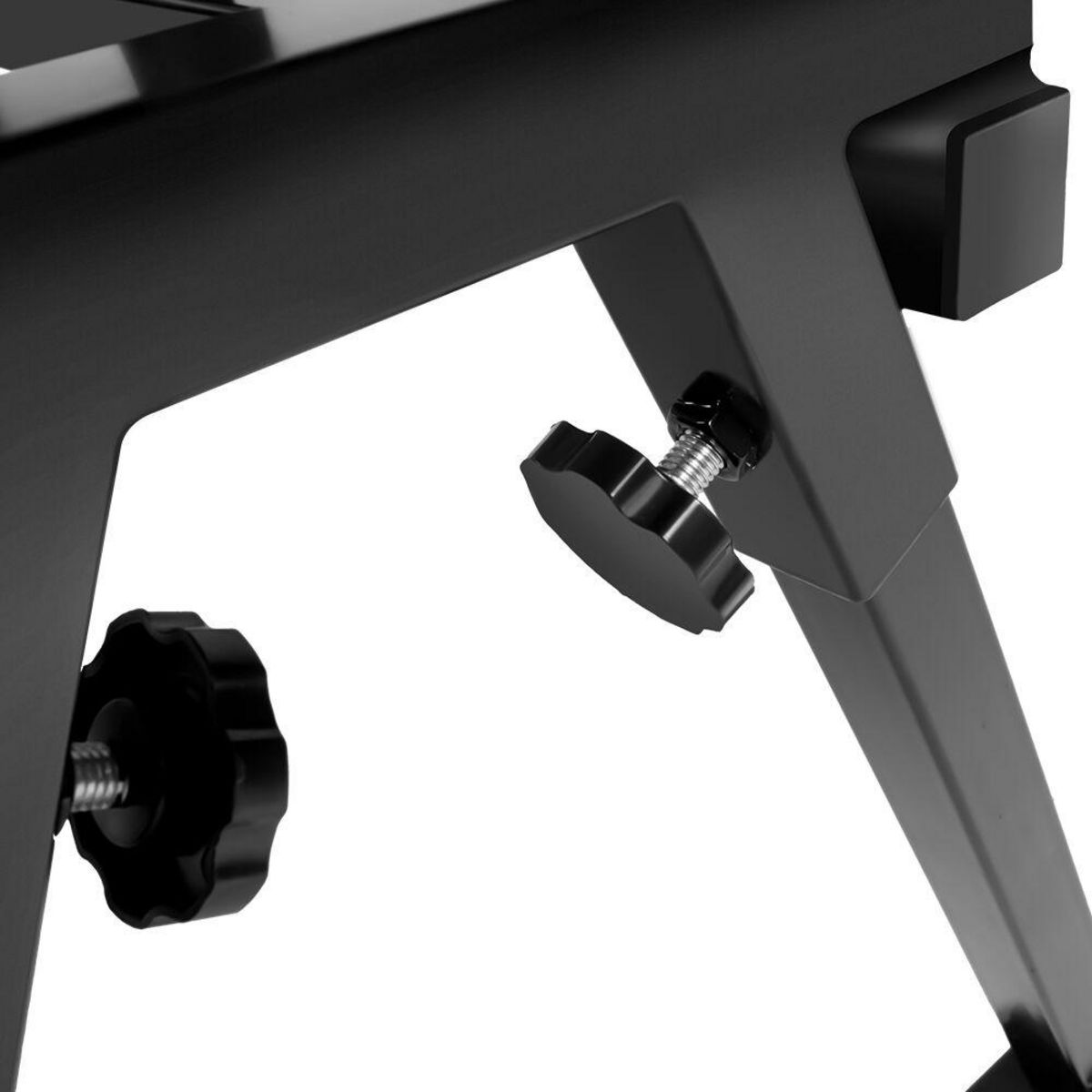 tectake Chevalet de sciage tréteau de sciage en acier lâqué noir