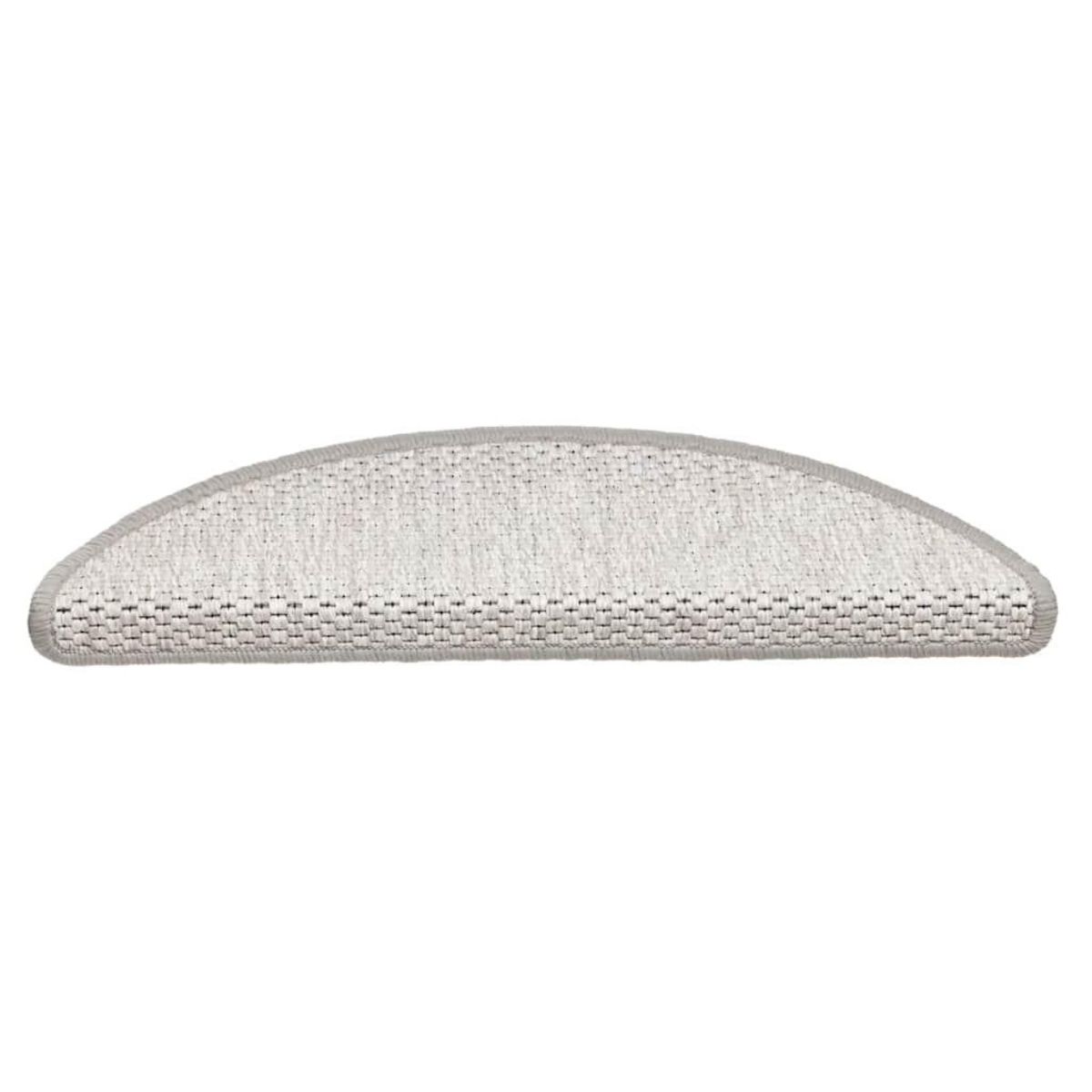 VIDAXL Tapis d'escalier autocollants 30 pcs 56x17x3 cm platine