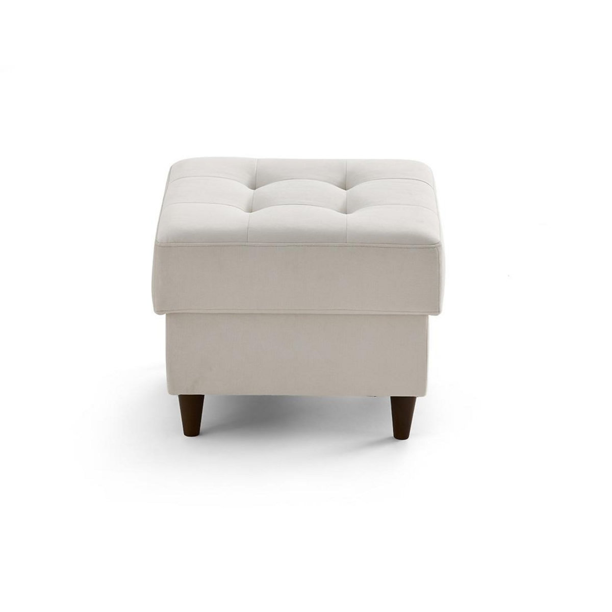 LISA DESIGN Anna - pouf en velours - pieds en bois