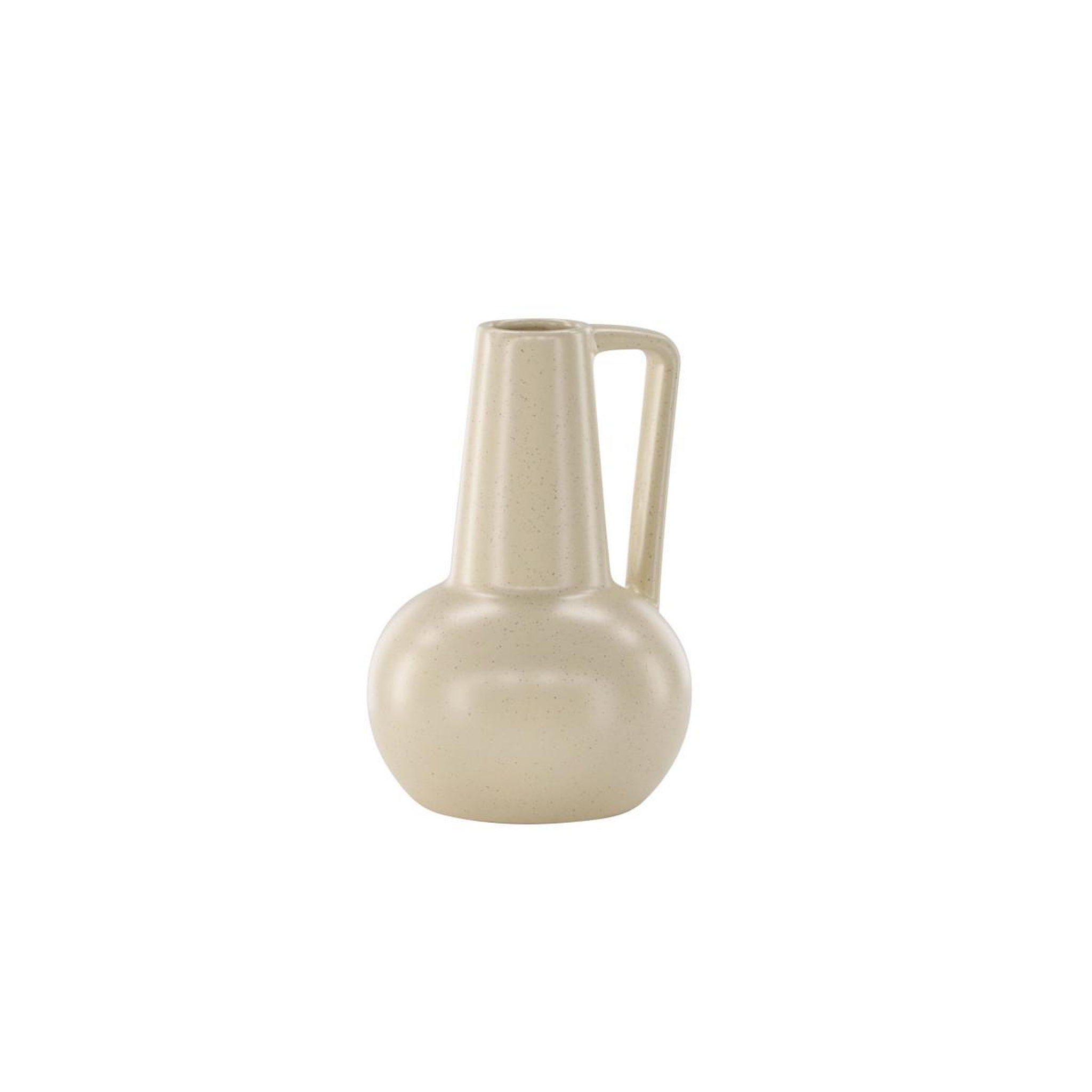 Voir la diapositive 2 : Paris Prix Vase design en céramique  lane  22cm beige & noir