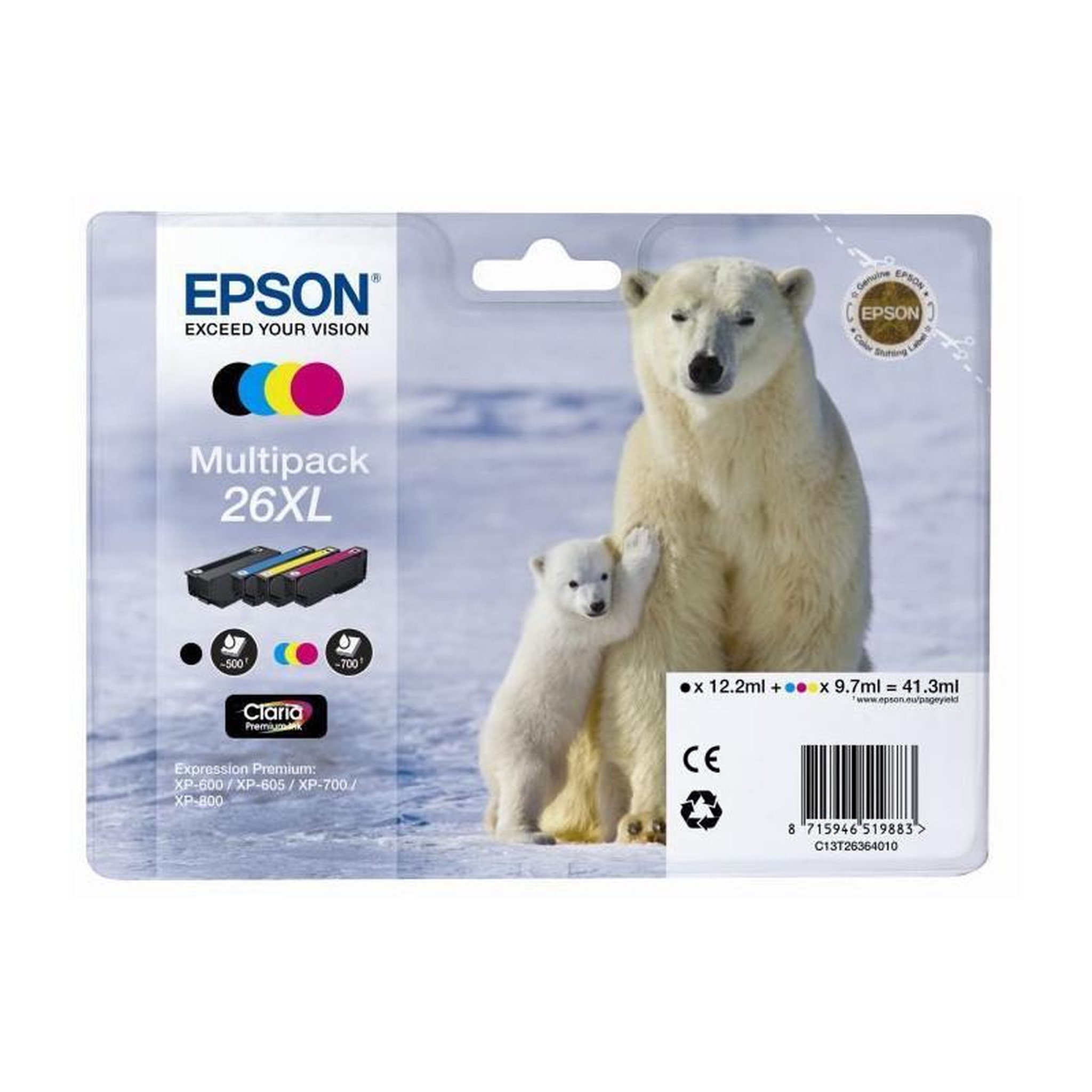 Epson Epson T2636 XL Ours Polaire Cartouche dencre Mult