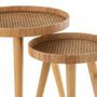 Voir la diapositive 4 : Paris Prix Lot de 2 Tables Gigognes  Trépied  54cm Naturel