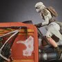 HASBRO Star Wars Série Noire - Speeder de Rey (Jakku) avec Figurine