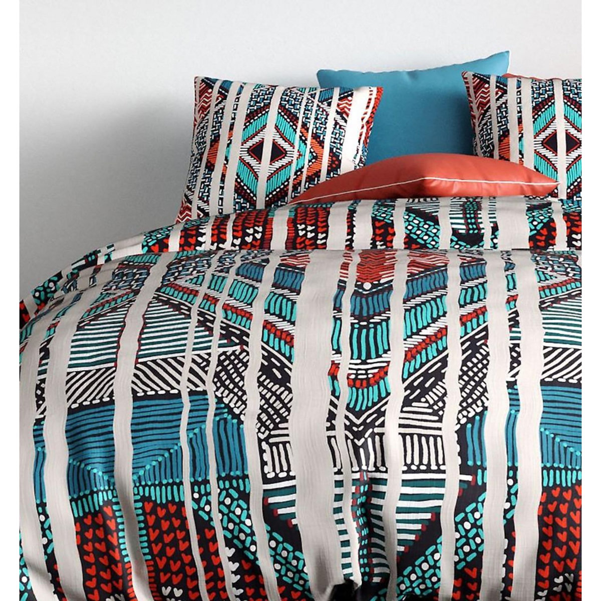 ATELIER DU COTON Parure housse de couette 100% coton 57fils- india