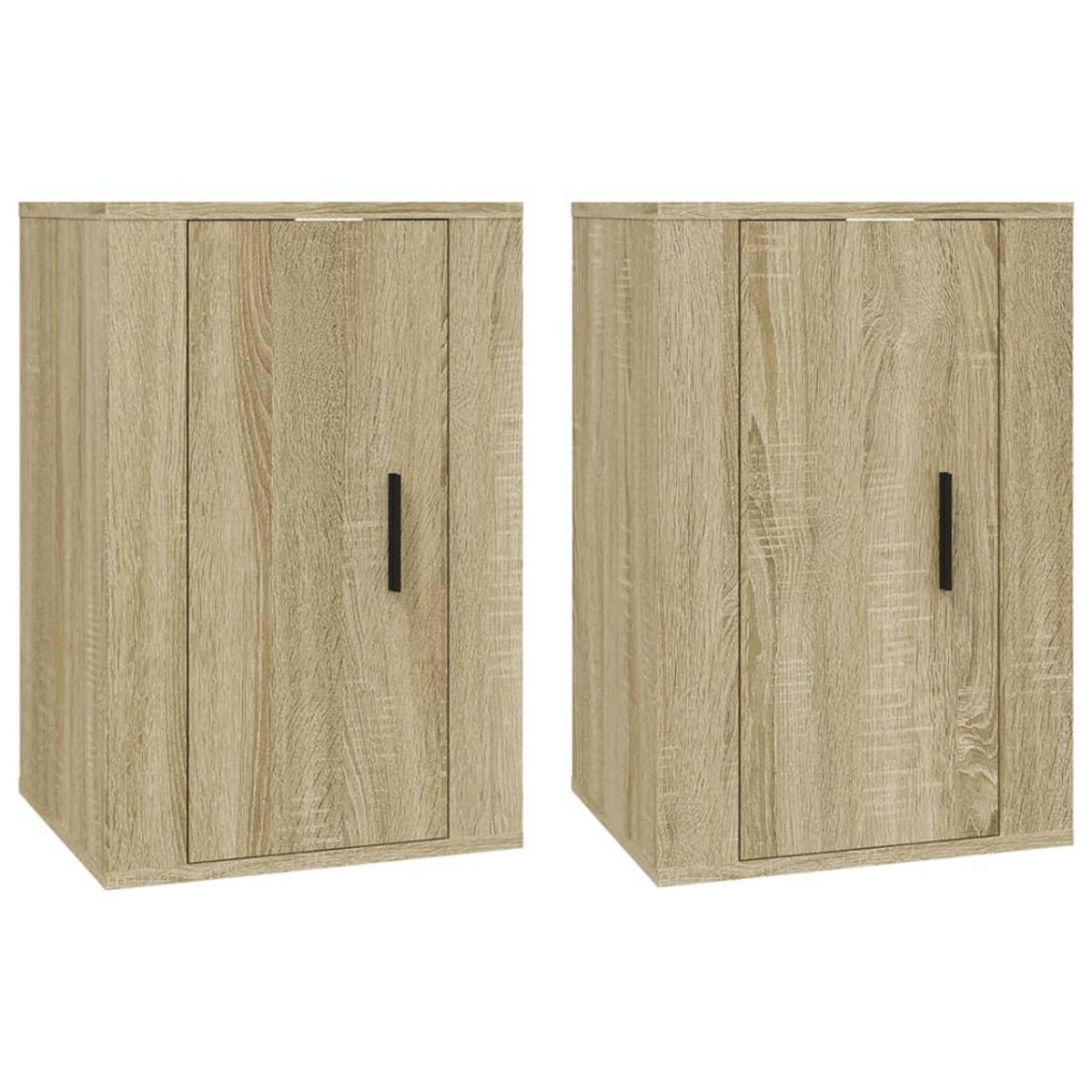 VIDAXL Meubles TV muraux 2 pcs Chene sonoma 40x34,5x60 cm