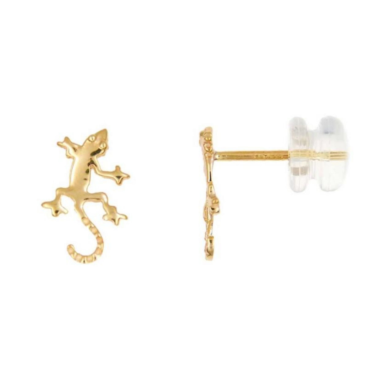 L'ATELIER D'AZUR Boucles d'Oreilles Or Jaune Salamandre