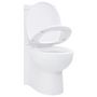 Voir la diapositive 3 : VIDAXL Toilette d'angle en ceramique pour salle de bains blanc