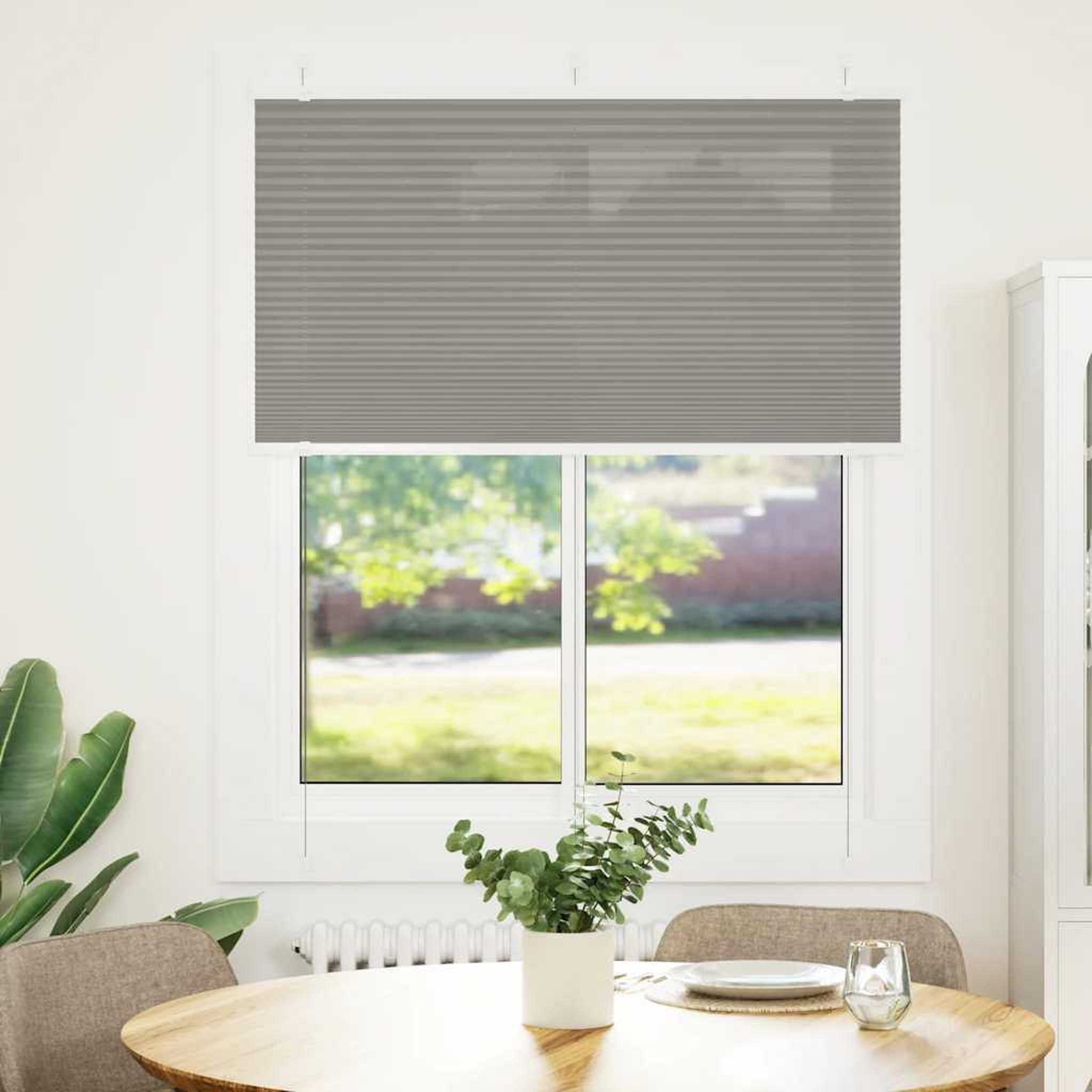 Voir la diapositive 2 : VIDAXL Store plisse anthracite 105x150 cm largeur du tissu 104,4 cm