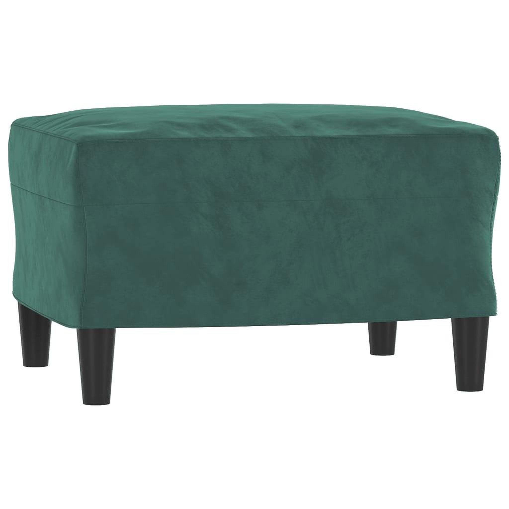 Voir la diapositive 5 : VIDAXL Fauteuil avec repose-pied Vert fonce 60 cm Velours