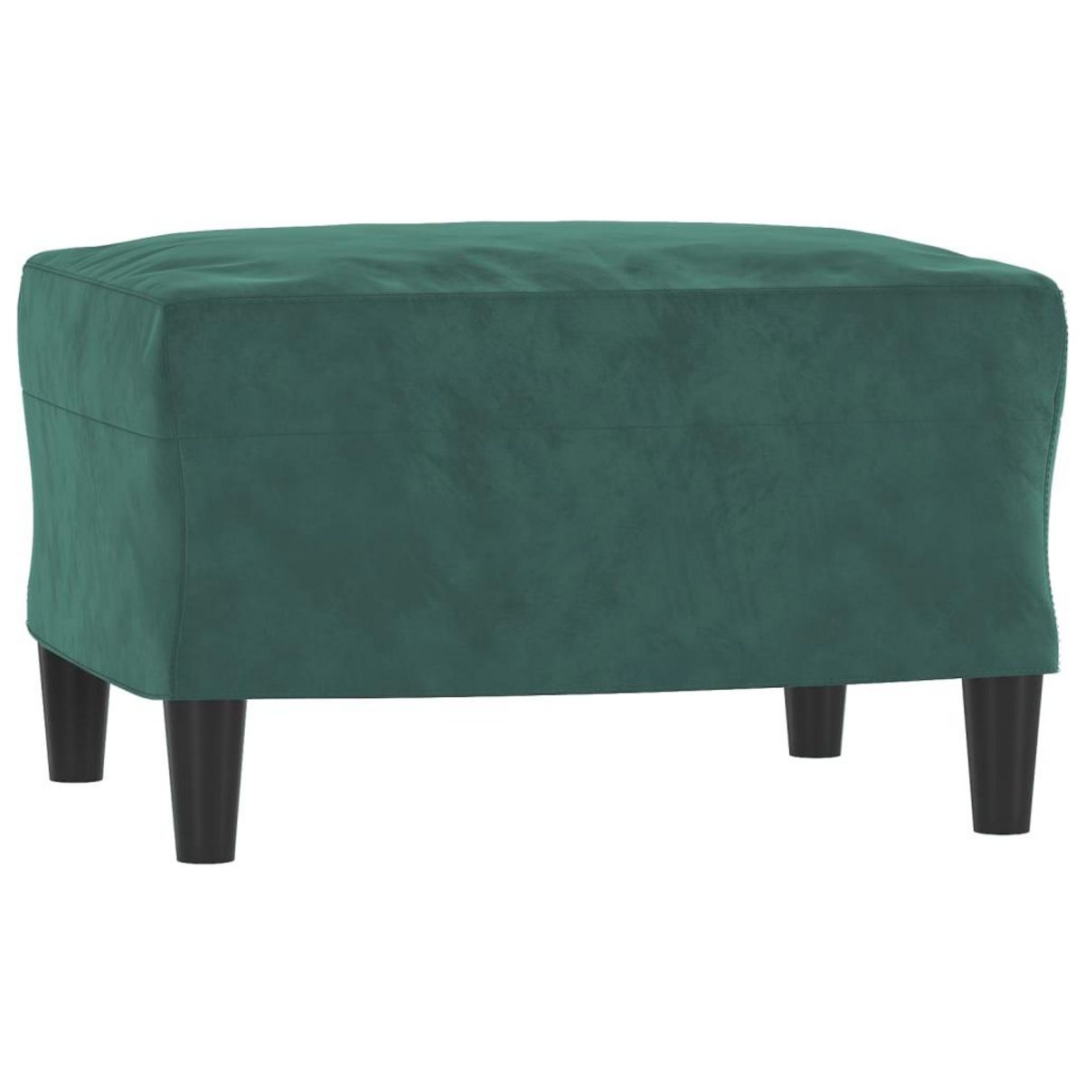 VIDAXL Fauteuil avec repose-pied Vert fonce 60 cm Velours