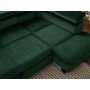 Voir la diapositive 6 : LISA DESIGN Nairobi - canapé d'angle convertible - en velours - 5 places - avec têtières - droit