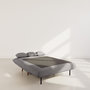 Voir la diapositive 3 : BEST MOBILIER Lumi - banquette convertible clic-clac 2 places en velours côtelé