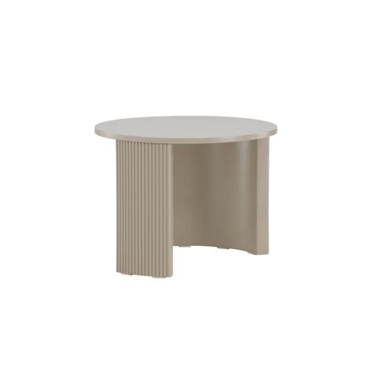 Paris Prix Table Basse Nervurée  Bristol  60cm Beige