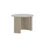 Voir la diapositive 5 : Paris Prix Table Basse Nervurée  Bristol  60cm Beige