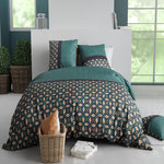 ATELIER DU COTON Parure housse de couette 100% coton 57fils victory. Coloris disponibles : Multicolore