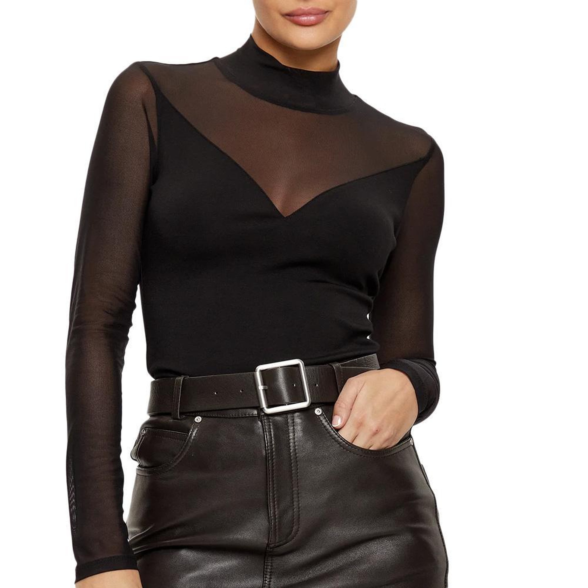 MORGAN T Shirt Manches Longues  Femme Morgan TIMARA. Coloris disponibles : Noir