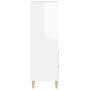 Voir la diapositive 5 : VIDAXL Buffet haut Blanc brillant 40x36x110 cm Bois d'ingenierie