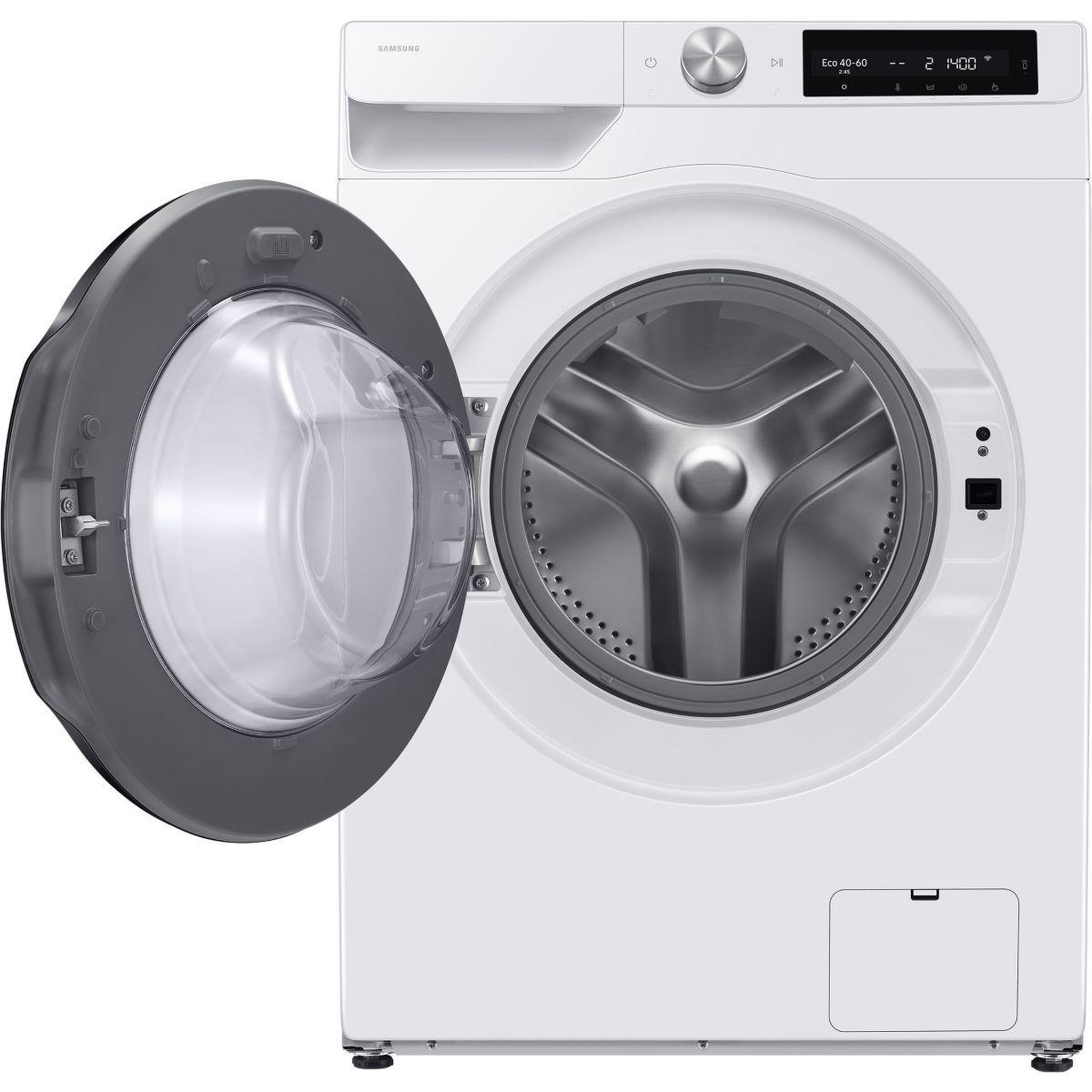 Voir la diapositive 2 : Samsung Lave linge séchant hublot WD10HG6U94BE - 10/6 kg - 1400 tr/min - Classe D - Moteur Inverter - Dosage automatique - Connecté