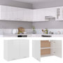 Voir la diapositive 2 : VIDAXL Armoire suspendue Blanc brillant 80x31x60 cm Bois d'ingenierie