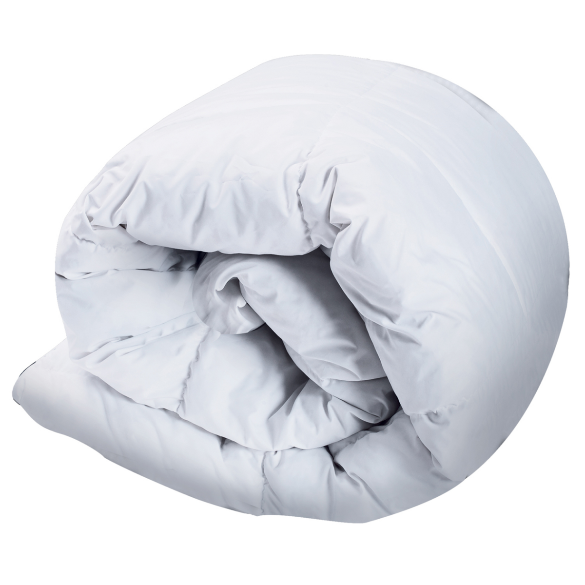 ID MARKET Couette 220x240 CM AELA blanche en plume d'oie anti acarien 500 gr