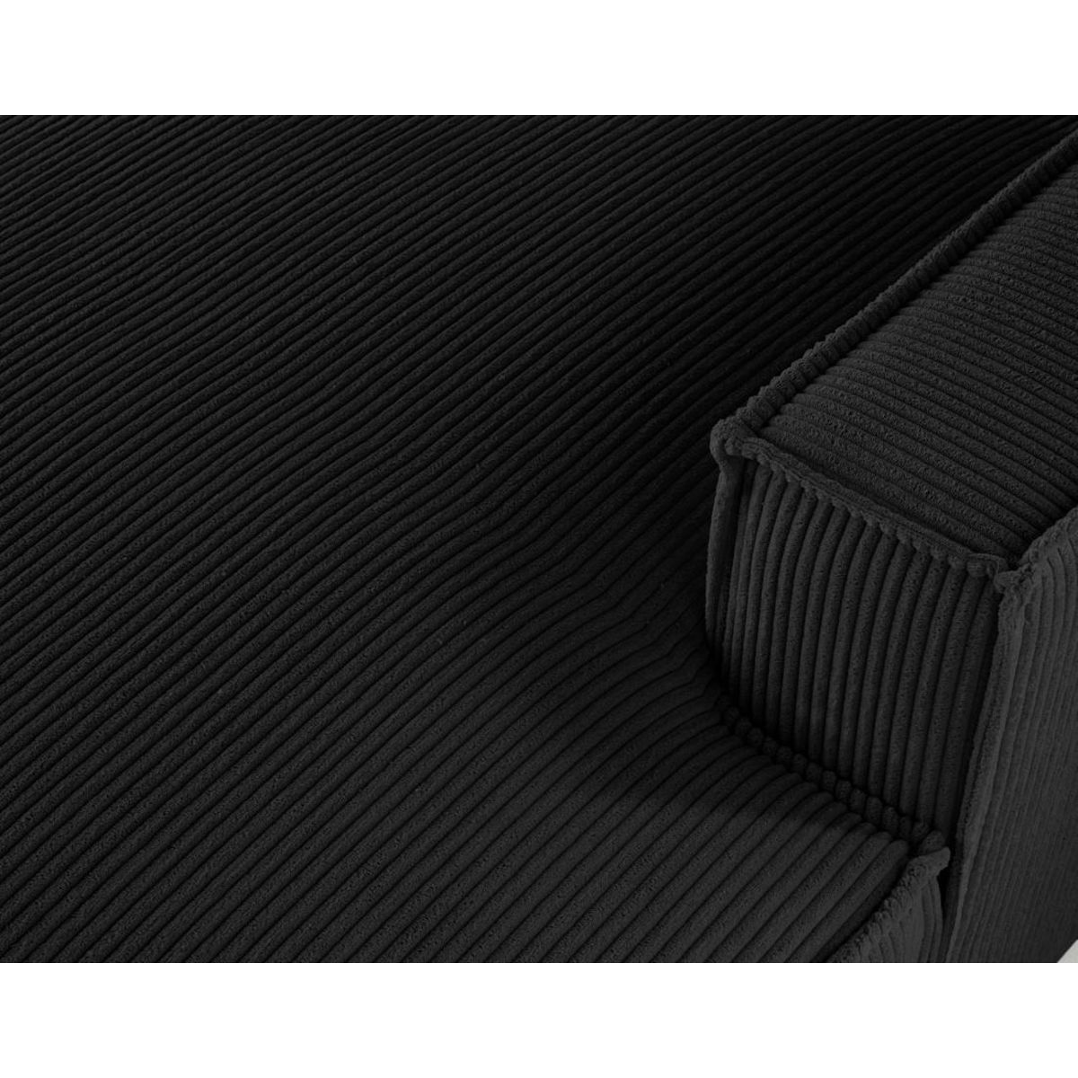 LISA DESIGN Spiaggia - canapé d'angle droit - forme arrondie - 5 places - en velours côtelé