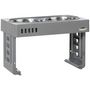 Voir la diapositive 1 : PAWHUT Gamelle double chien porte-gamelles surélevé pliable hauteur réglable 8/19/28 cm 2 gamelles acier inox. incluses gris