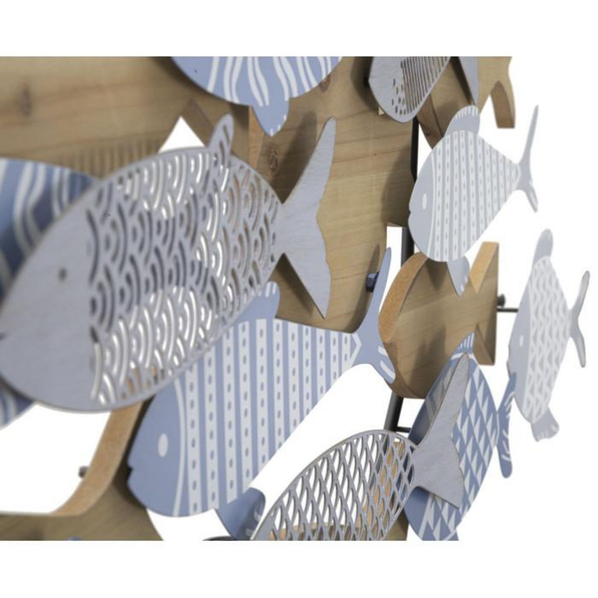 Paris Prix Décoration Murale en Métal  Fish Sea  91cm Multicolore