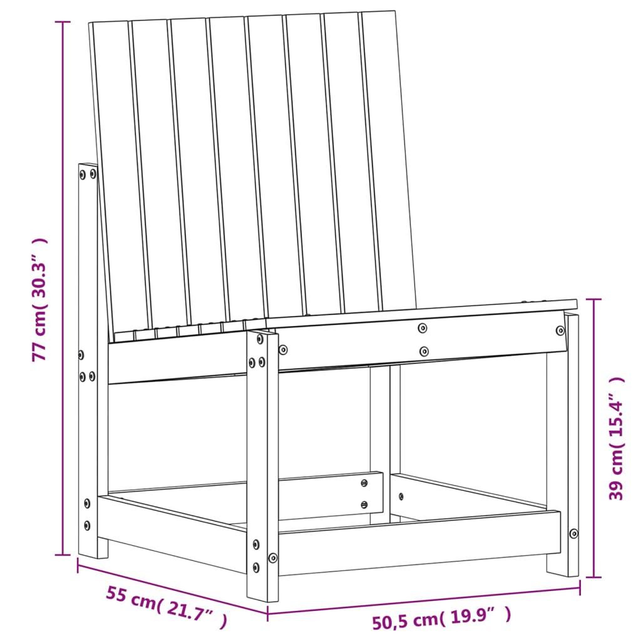 Voir la diapositive 6 : VIDAXL Salon de jardin 3 pcs bois massif douglas