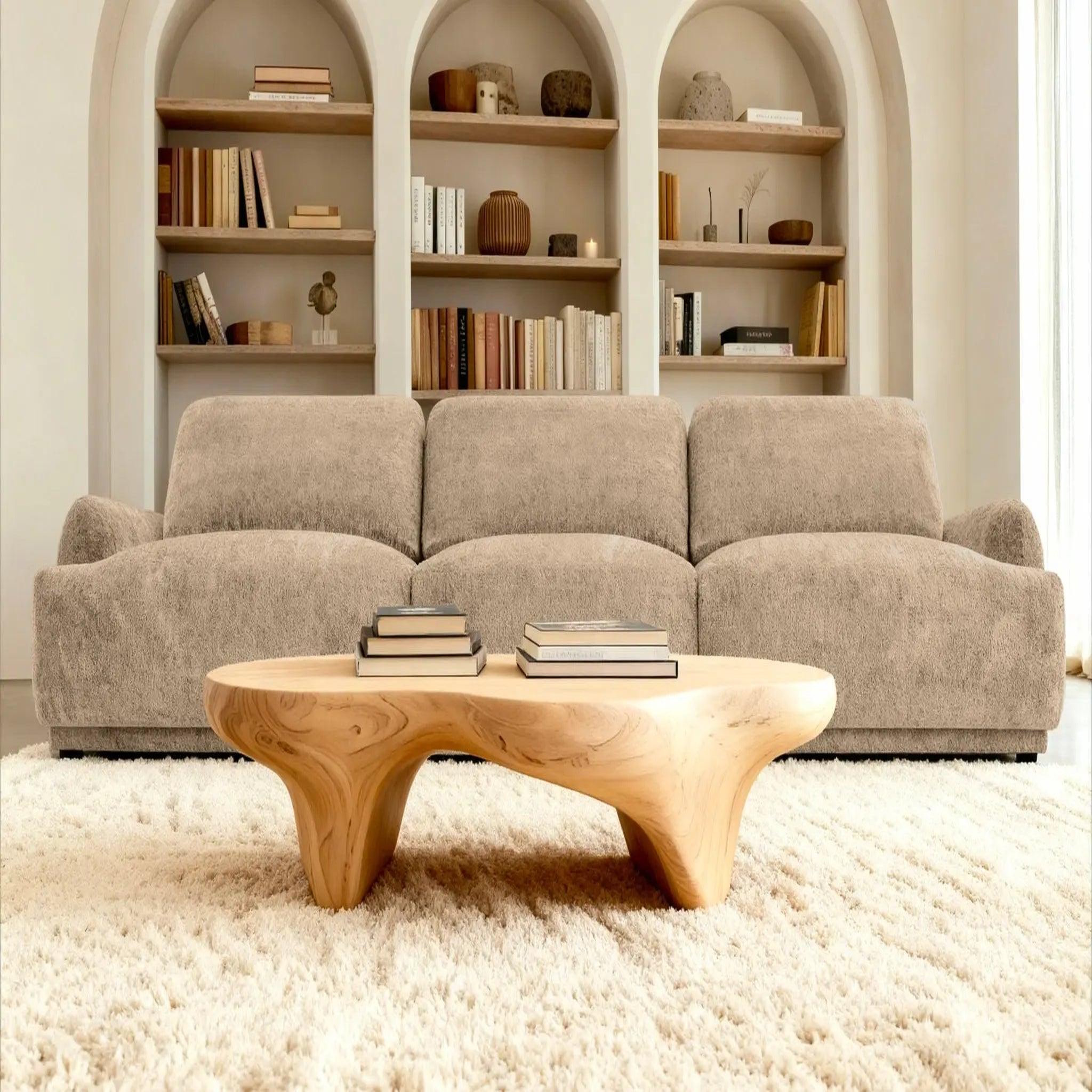 Voir la diapositive 5 : CASANOVA PARIS Rosalie - canapé droit tissu chenille 3 places