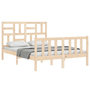 Voir la diapositive 4 : VIDAXL Cadre de lit sans matelas 140x200 cm bois massif de pin