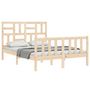 Voir la diapositive 4 : VIDAXL Cadre de lit sans matelas 140x200 cm bois massif de pin