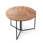 Habitat et Jardin Table à manger en bois  Yaprak  - 100 x 100 x 72 cm - Pin atlantique