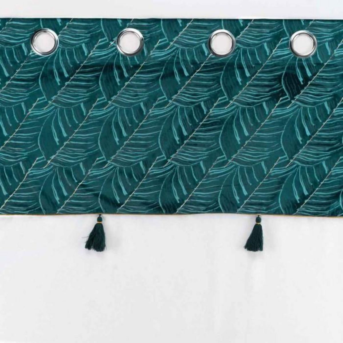 Paris Prix Rideau Voilage à Œillets  Palmina  140x240cm Bleu