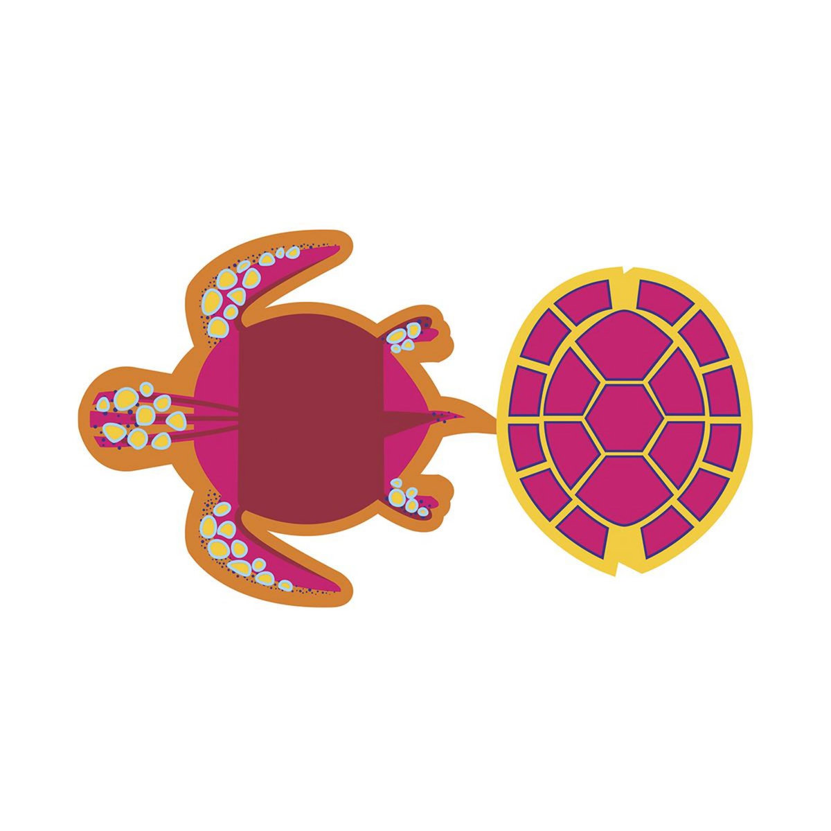 Juratoys-Janod Kit Créatif 3D : 4 Animaux Marins en Papier à Créer - Hippocampe, Crabe, Tortue et Poisson Clown