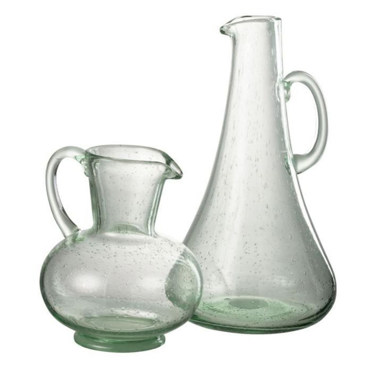 Paris Prix Carafe Design en Verre  Boule  21cm Vert