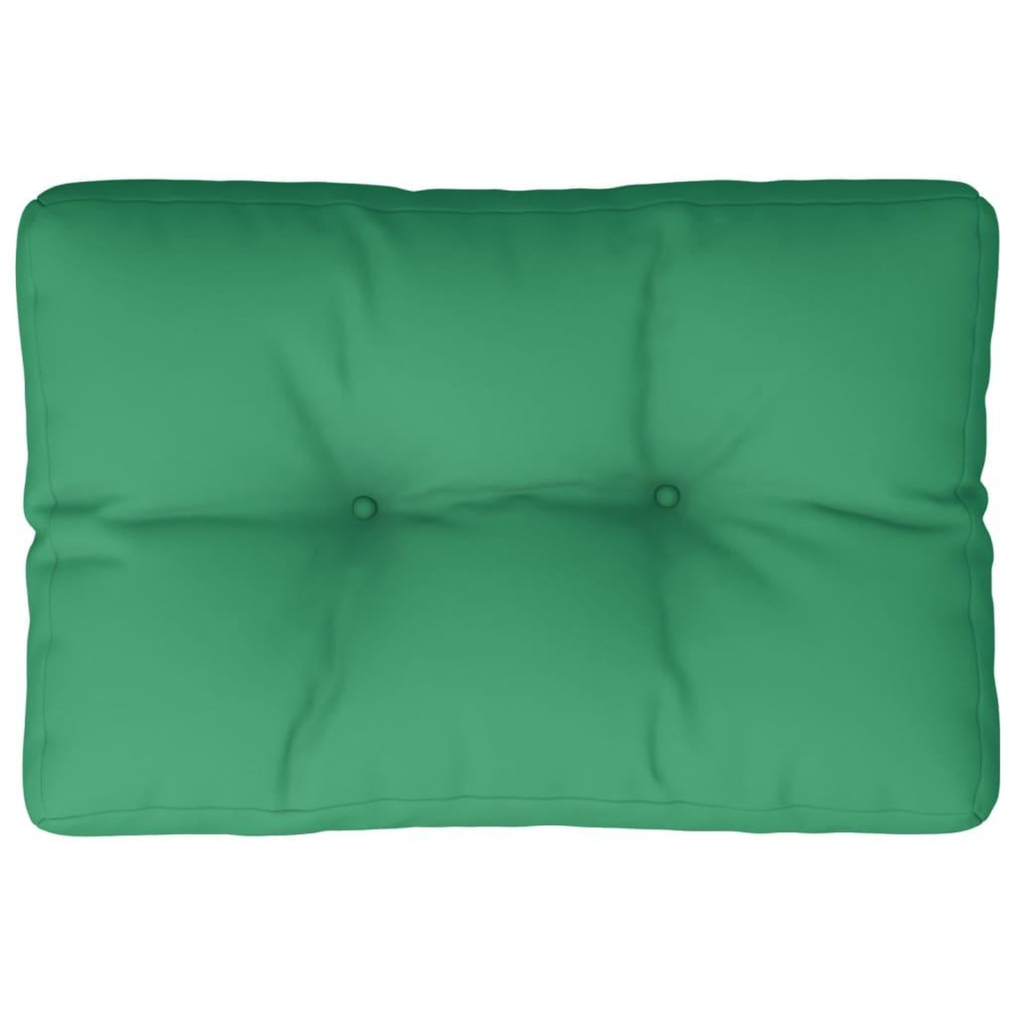 Voir la diapositive 2 : VIDAXL Coussin de palette vert 50x40x12 cm tissu