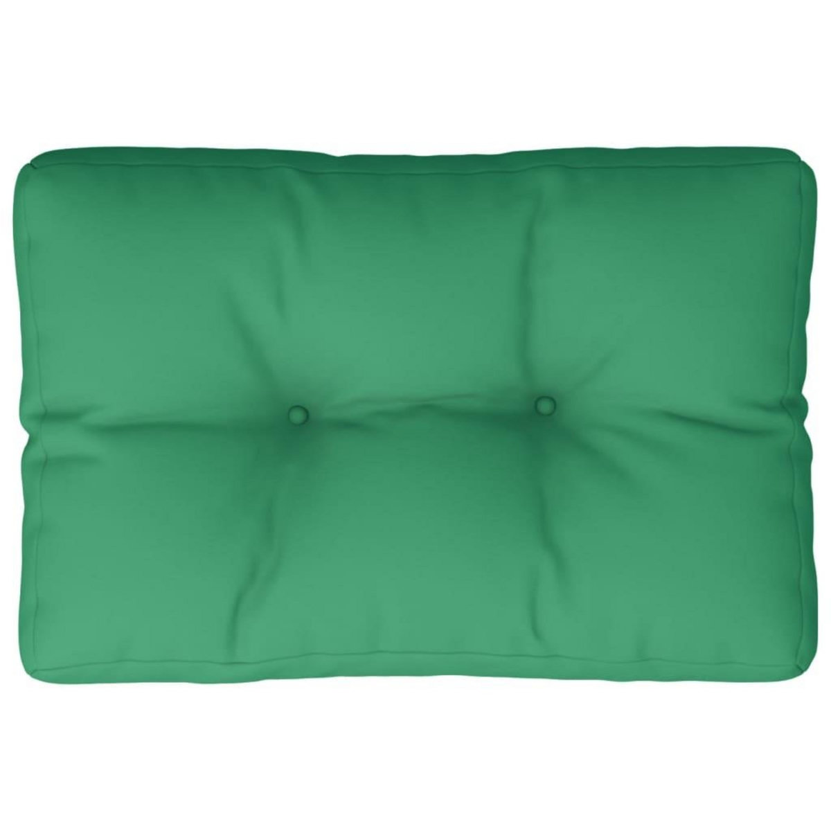 VIDAXL Coussin de palette vert 50x40x12 cm tissu