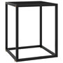 Voir la diapositive 1 : VIDAXL Table basse Noir avec verre noir 40x40x50 cm