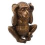 Voir la diapositive 4 : ATMOSPHERA Lot de 3 Statuettes Déco  Singe Sagesse  17cm Or