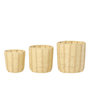 Voir la diapositive 2 : Paris Prix Lot de 3 Paniers de Rangement  Trenton  35cm Naturel & Beige