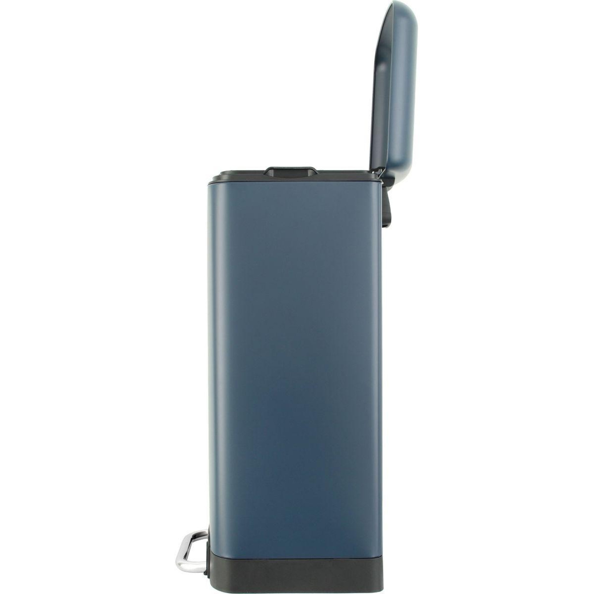Voir la diapositive 2 : ESSENTIEL B Poubelle manuelle rectangulaire 30L à pédale bleue