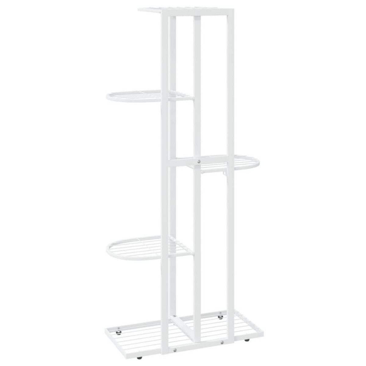 VIDAXL Support pour plantes 5 niveaux 43x22x98 cm Blanc Metal